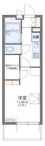 レオパレス福田町南の間取り画像