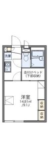 レオパレスセジュール藤の間取り画像