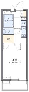 レオパレスエクセルケンSixの間取り画像