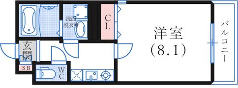 グランデ六甲道の間取り画像