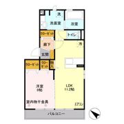 レグラス稲里 Fの間取り画像