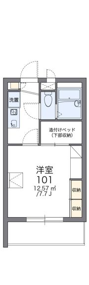 レオパレス川添Ⅱの間取り画像