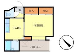 ハトバビルの間取り画像