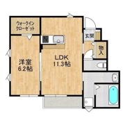 朝日レジデンス荒川本郷Dの間取り画像