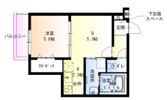 フジパレス千里丘東の間取り画像