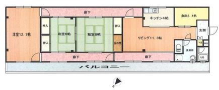 ドミノ箱根マンションの間取り画像