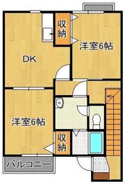クレール上津役の間取り画像
