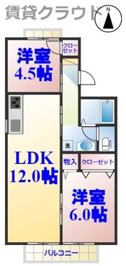 サンモールおゆみ野Bの間取り画像