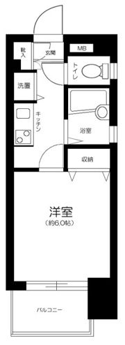 VIDA日本橋EASTの間取り画像