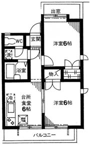 コーポ・アライの間取り画像