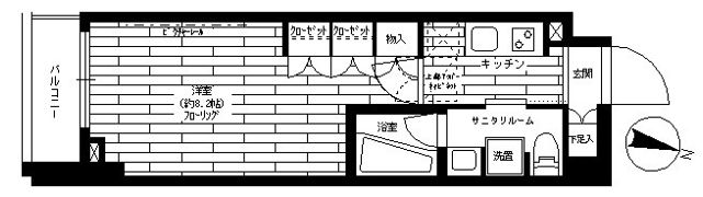 グランドコンシェルジュ三宿アジールコートの間取り画像