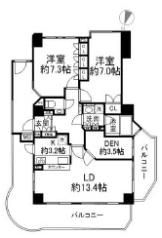 クレアトール浜田山の間取り画像
