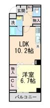 ルネ六甲八幡町の間取り画像