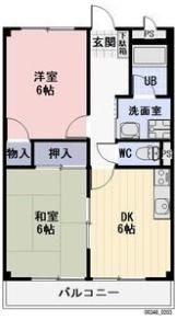 西里ハイツAの間取り画像