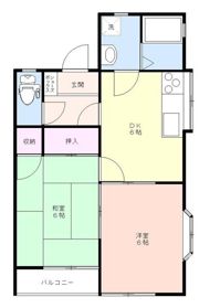コーポ東 A棟の間取り画像
