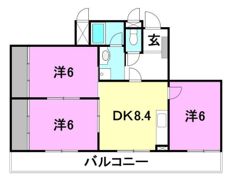 ソレール谷町の間取り画像