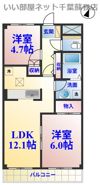 パールハイツ蘇我Ⅰの間取り画像