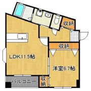 アンビエンス小倉駅前の間取り画像