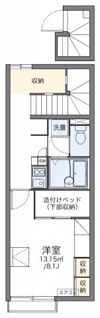 レオパレスグレイシャスの間取り画像