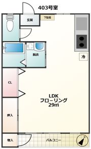 松本ハイツの間取り画像