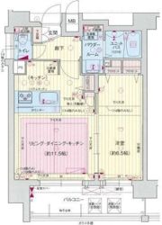 プレサンス難波セレクトの間取り画像