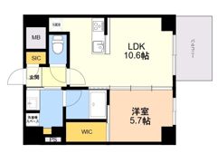 CREST西新の間取り画像