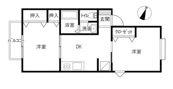 セジュール55の間取り画像