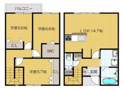 メゾネット別所の間取り画像