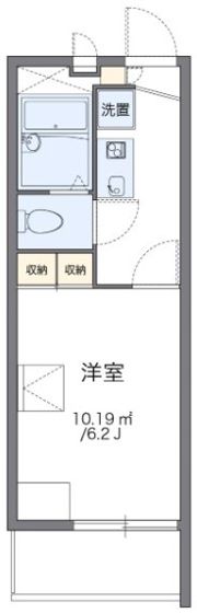 レオパレスフレアレーブの間取り画像