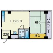 サンハイツ比恵の間取り画像