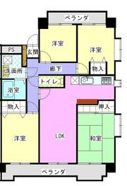 スカイヒルズ植田の間取り画像