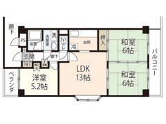 ルミエール己斐本町Ⅱの間取り画像