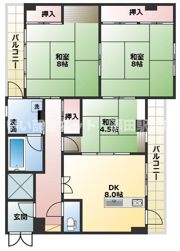 ハイブリッジ一里山の間取り画像