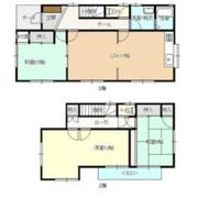 上茂木一戸建の間取り画像
