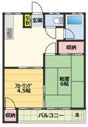 カーサ三岡の間取り画像