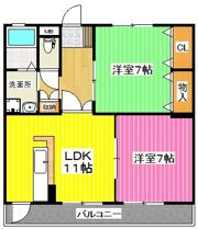 コートプレイス龍田Ⅲの間取り画像