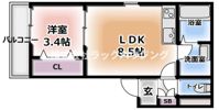 ジーメゾン守口藤田の間取り画像