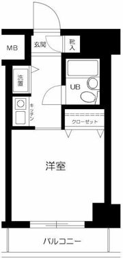 グリフィン横浜の間取り画像