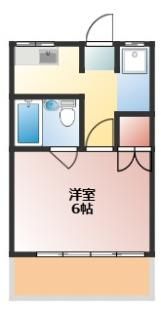 五月コーポの間取り画像