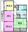 コーポ谷町の間取り画像