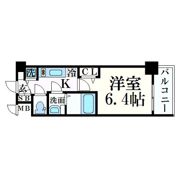 プレサンス心斎橋ブライトの間取り画像