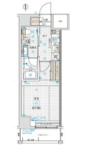 ベルグレードKAMEIDOの間取り画像