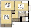 グランメイトB棟の間取り画像