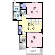アーサーロード飯塚の間取り画像