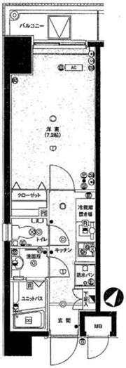 エスコート日本橋人形町の間取り画像
