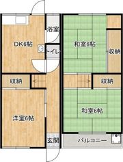 四条畷市中野本町テラスの間取り画像