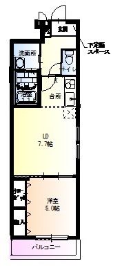 フジパレス瑞光Ⅱ番館の間取り画像