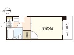 コーポ中広の間取り画像