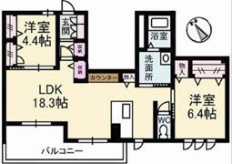 ガーデンズスクエア庚午 壱番館の間取り画像