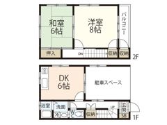 メゾネット宇品御幸A・B・C・Dの間取り画像